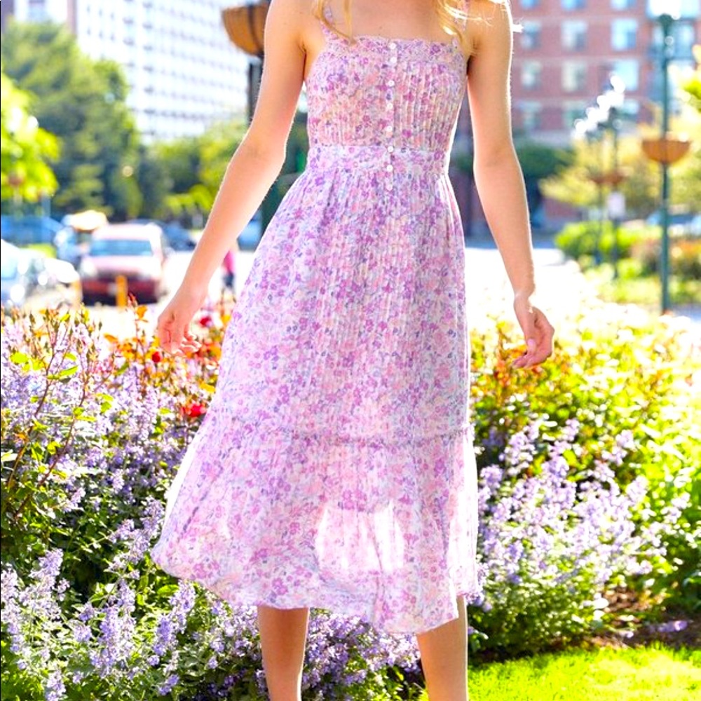 Love Shack Fancy Tove Dress Purple